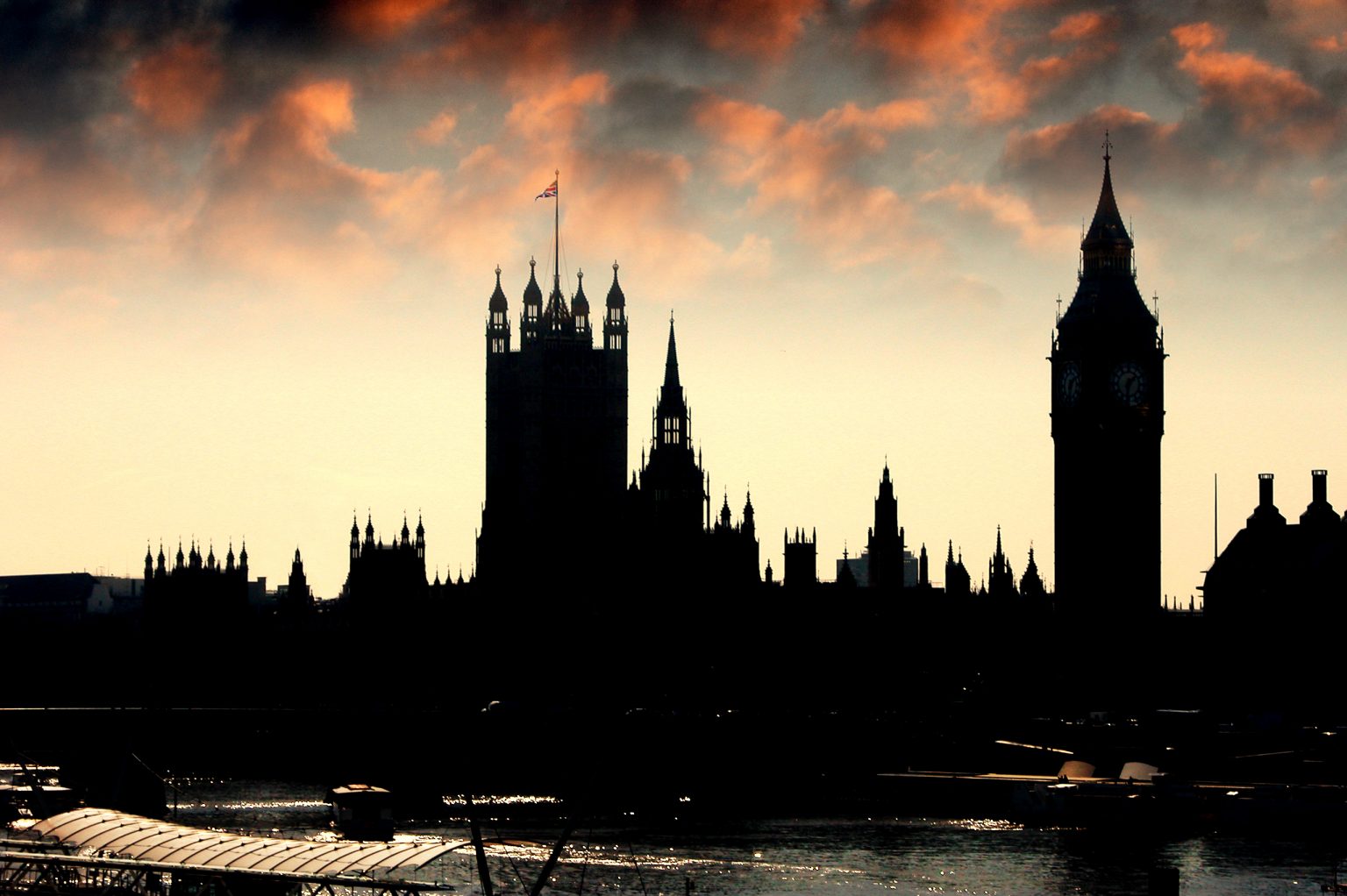Parliament at dusk