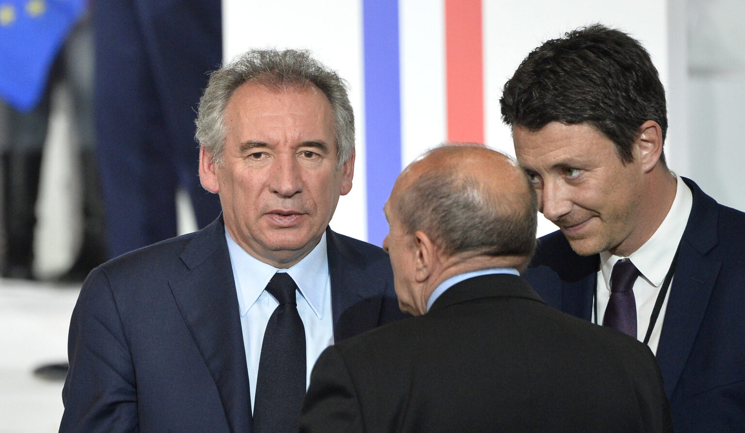 PARIS, FRANCE - MAY 01:  Francois Bayrou arrives a French Presidential Candidate Emmanuel Macron is about to give a political meeting at Grande Halle de La Villette on May 1, 2017 in Paris, France.  Emmanuel Macron faces President of the National Front, Marine Le Pen  in the final round of the French presidential elections on May 07.   (Photo by Aurelien Meunier/Getty Images)